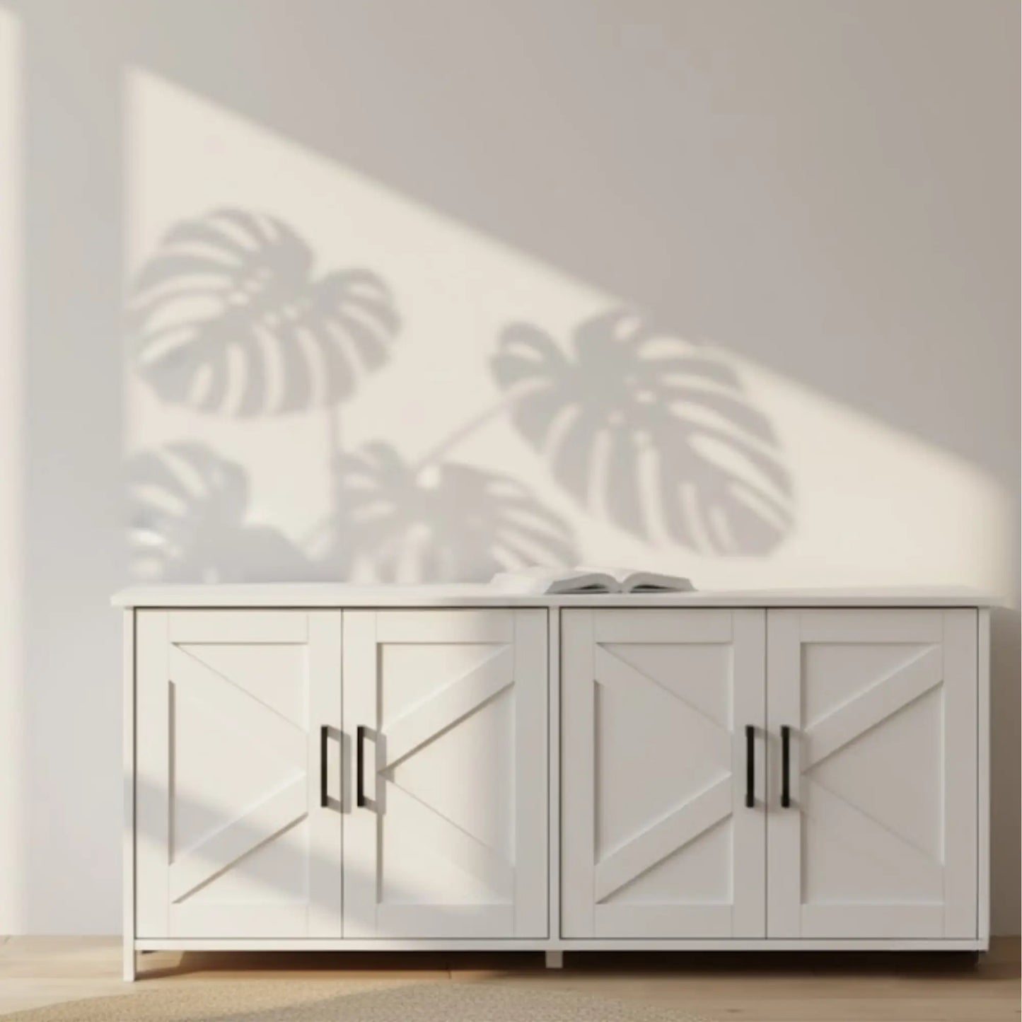 Meuble Cache Litière Chat Blanc – Banc Design Bois 2-en-1