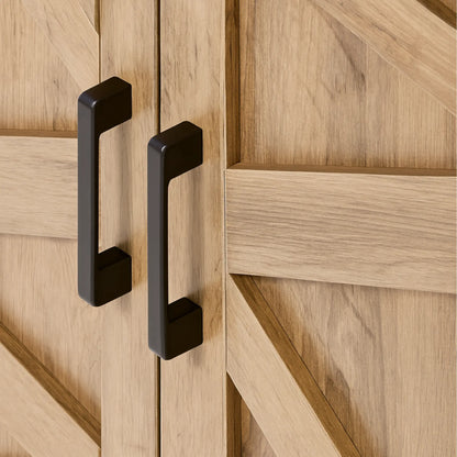 Meuble Cache Litière Chat Style Grange – Banc TV Rustique 119 cm