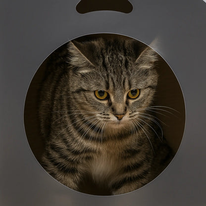 Meuble Cache Litière Chat avec Griffoir et Plateformes – Design Bois Moderne