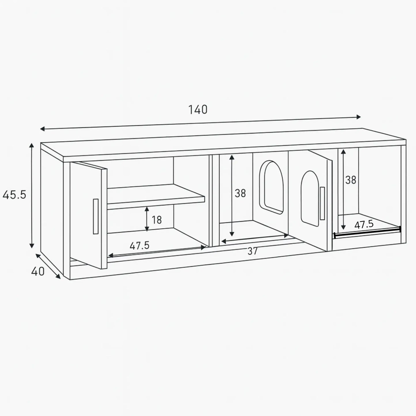 Meuble cache-litière bois clair – Banc 2-en-1 avec rangement intégré