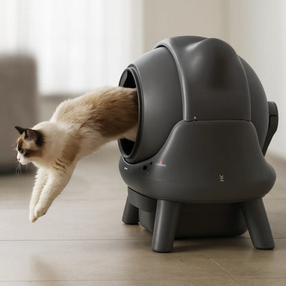 Litière Automatique Connectée Amicura Cura X1 – Contrôle App, Sécurité Intelligente, Capacité 60L