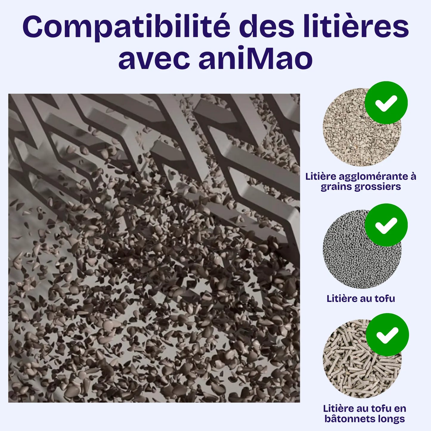 Litière Automatique Connectée Amicura Cura X1 – Contrôle App, Sécurité Intelligente, Capacité 60L