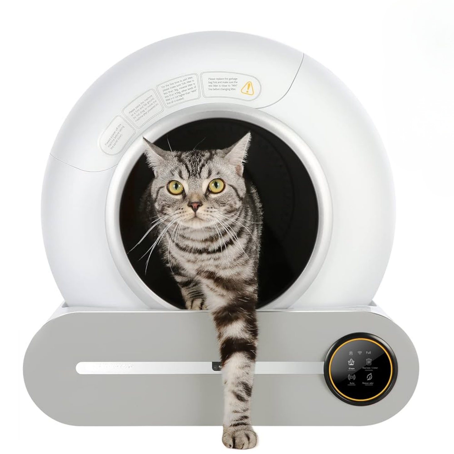 Litière automatique pour chat JONX 65L – autonettoyante, contrôle via app, design extra large