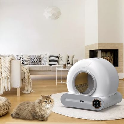 Litière automatique pour chat JONX 65L – autonettoyante, contrôle via app, design extra large
