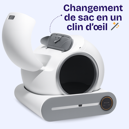 Litière automatique pour chat JONX 65L – autonettoyante, contrôle via app, design extra large