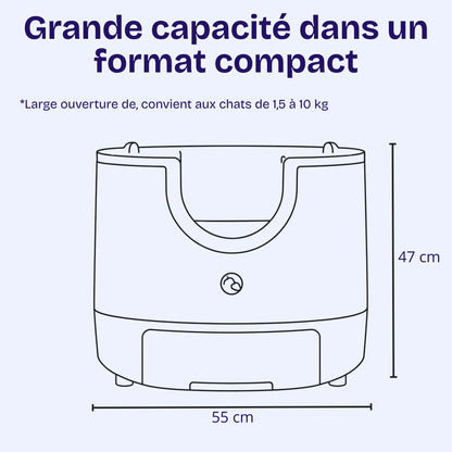 Litière Automatique Autonettoyante FurooMate – Nettoyage Intelligent, Grande Capacité