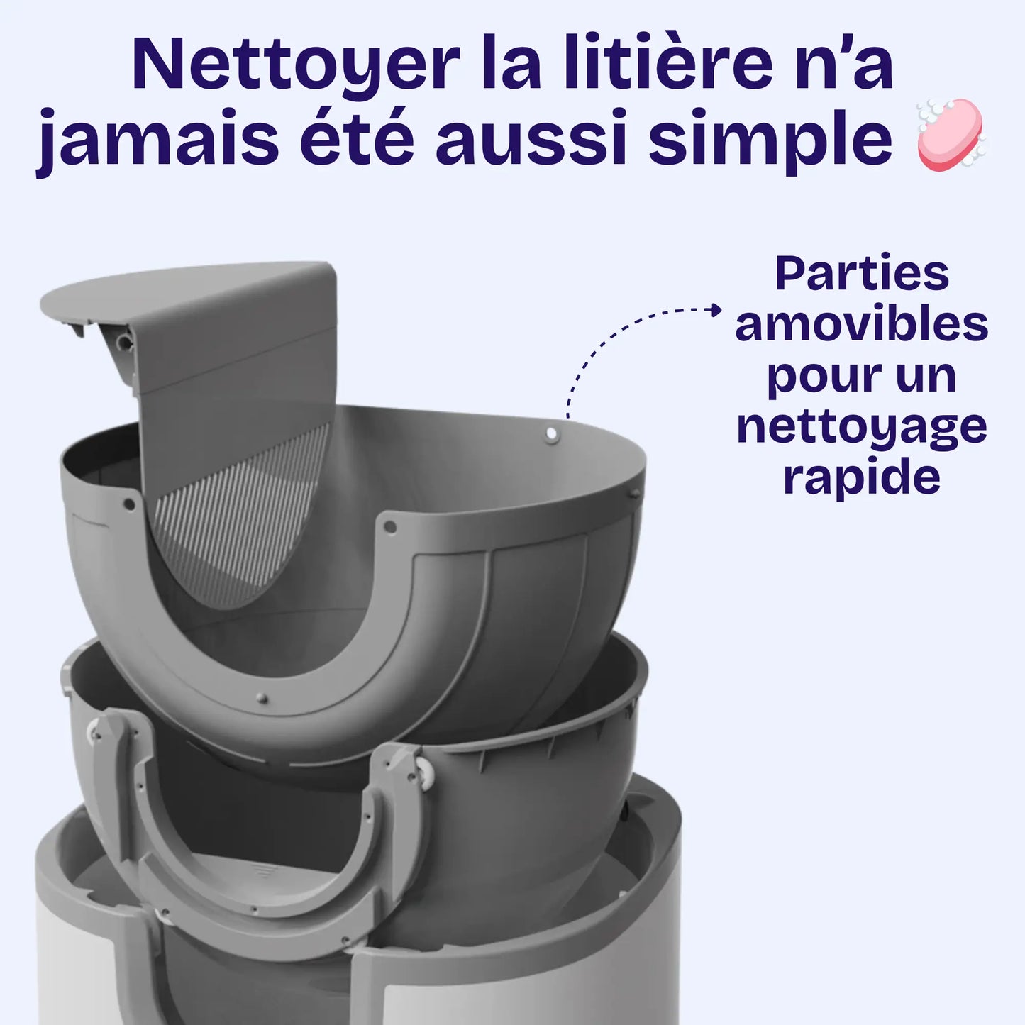 Litière Automatique Autonettoyante FurooMate – Nettoyage Intelligent, Grande Capacité