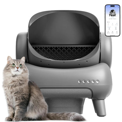 Litière automatique Neakasa M1 : autonettoyant, grande capacité, détecteurs intelligents.