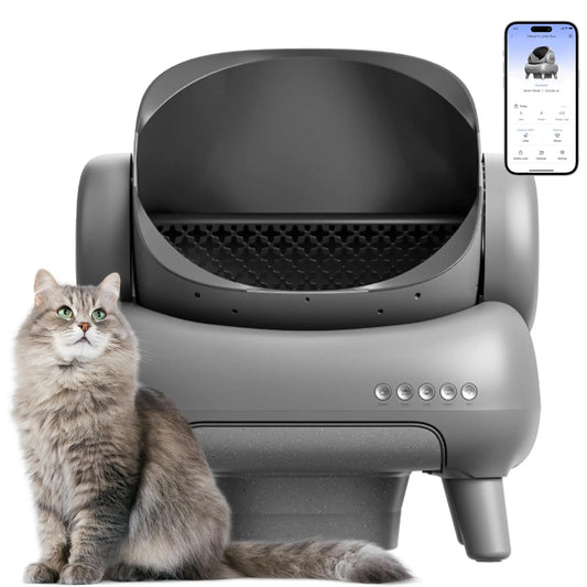 Litière automatique Neakasa M1 : autonettoyant, grande capacité, détecteurs intelligents.