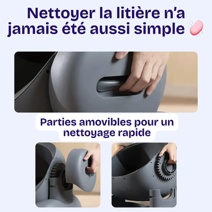 Litière automatique Neakasa M1 : autonettoyant, grande capacité, détecteurs intelligents.