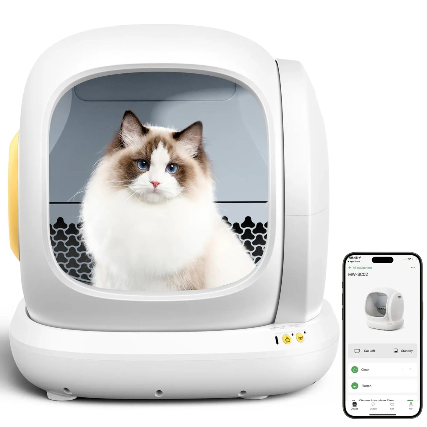 Litière Automatique Connectée UBPet C20 – Nettoyage Intelligent, Contrôle via App