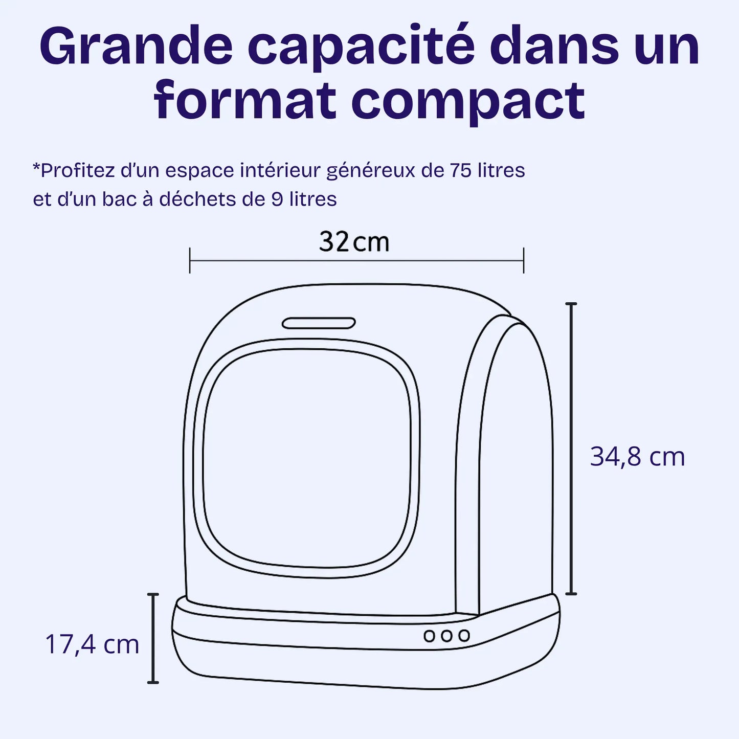 Litière Automatique Connectée UBPet C20 – Nettoyage Intelligent, Contrôle via App