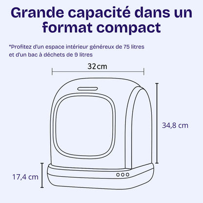 Litière Automatique Connectée UBPet C20 – Nettoyage Intelligent, Contrôle via App