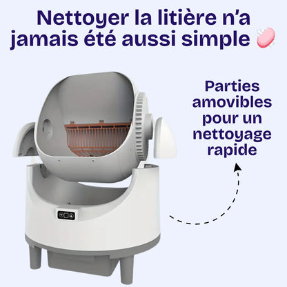 Litière Autonettoyant pour Chat avec Contrôle WiFi – Capteur Intelligent, Grande Capacité
