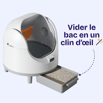 Litière Autonettoyant pour Chat avec Contrôle WiFi – Capteur Intelligent, Grande Capacité