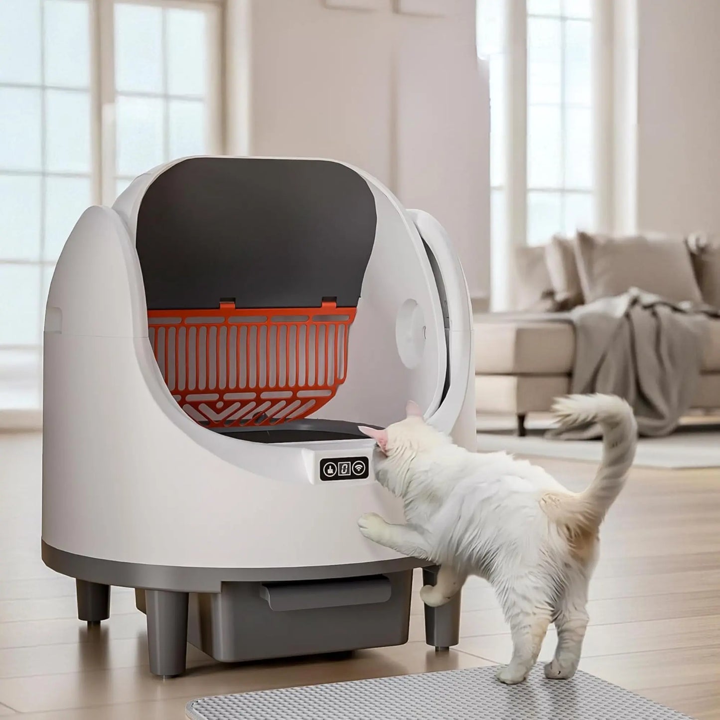 Litière Autonettoyant pour Chat avec Contrôle WiFi – Capteur Intelligent, Grande Capacité