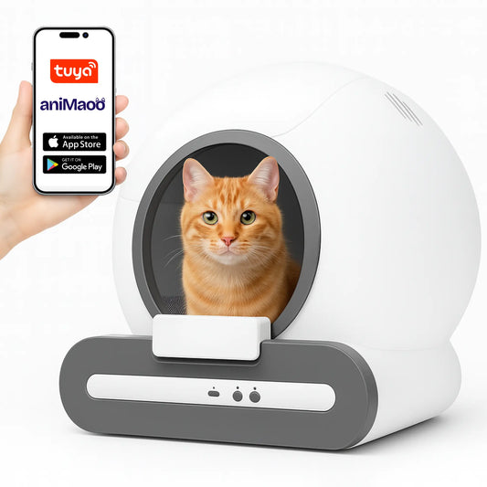 Litière Automatique Connecté DOEL – Nettoyage 360°, Contrôle App, Grande Capacité 65L