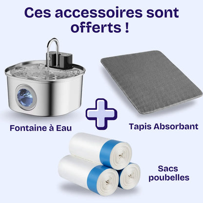 Litière Automatique Connecté DOEL – Nettoyage 360°, Contrôle App, Grande Capacité 65L